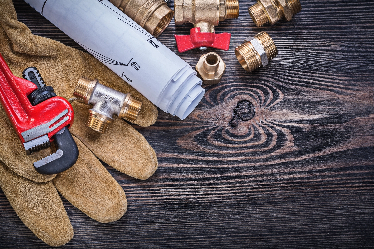 Plumbing services background